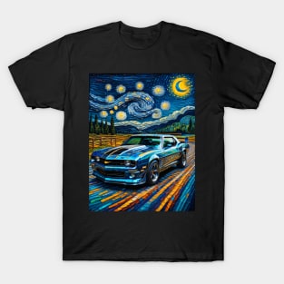 Camaro in starry night T-Shirt